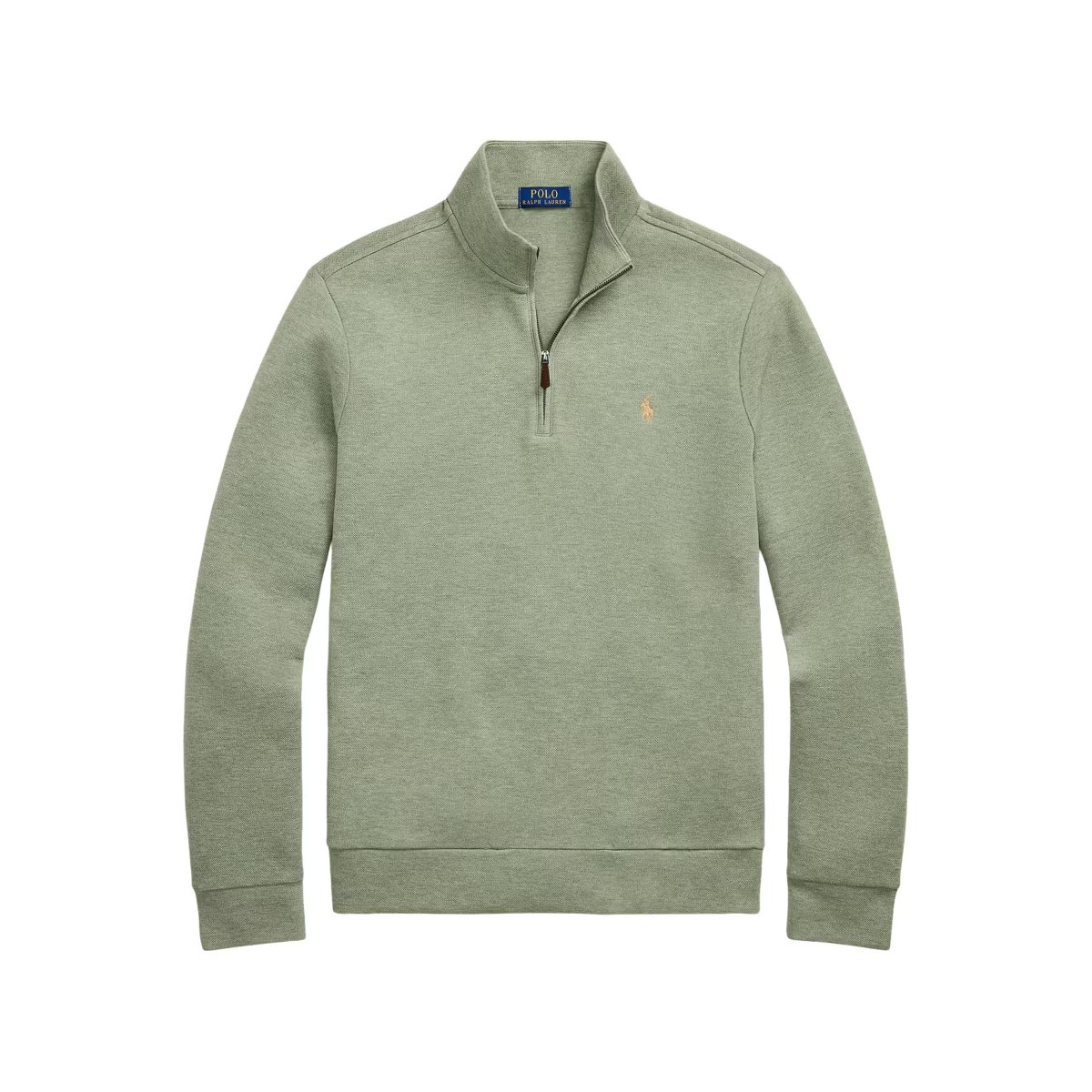 Polo Ralph Lauren Double-Knit Mesh Quarter-Zip Sweatshirt Size Large